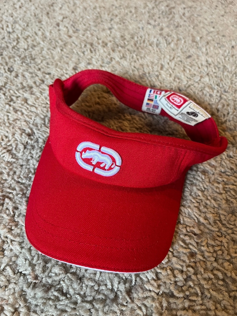 Ecko Unlimited Vintage Red Adjustable Visor Cap